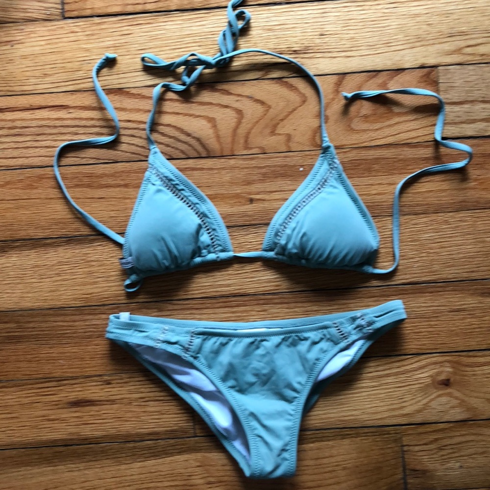 Rhythm sage green bikini Small